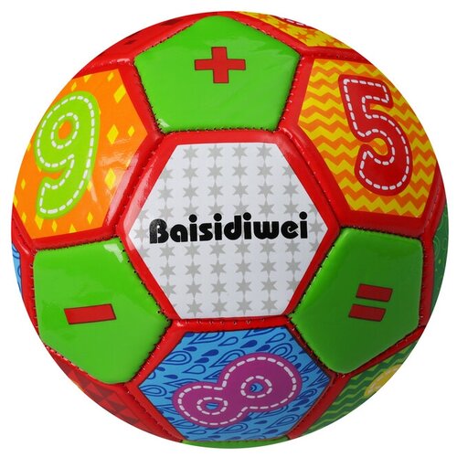 фото Мяч футбольный, детский размер 2, 175 г, 32 панели, pvc, машинная сшивка, цвета микс сималенд