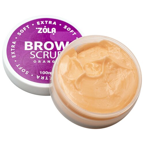 Скраб для бровей Zola Апельсин - Brow Scrub Extra Soft Orange, 100 мл