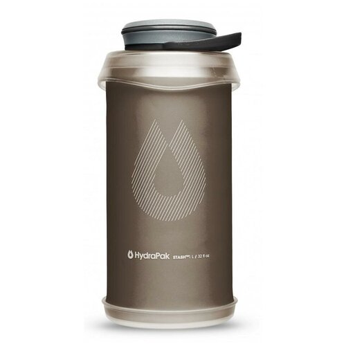 Бутылка для воды HydraPak 2022 складная Stash 1L Grey