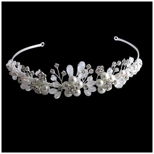 Диадема с жемчугом стеклом 1090₽