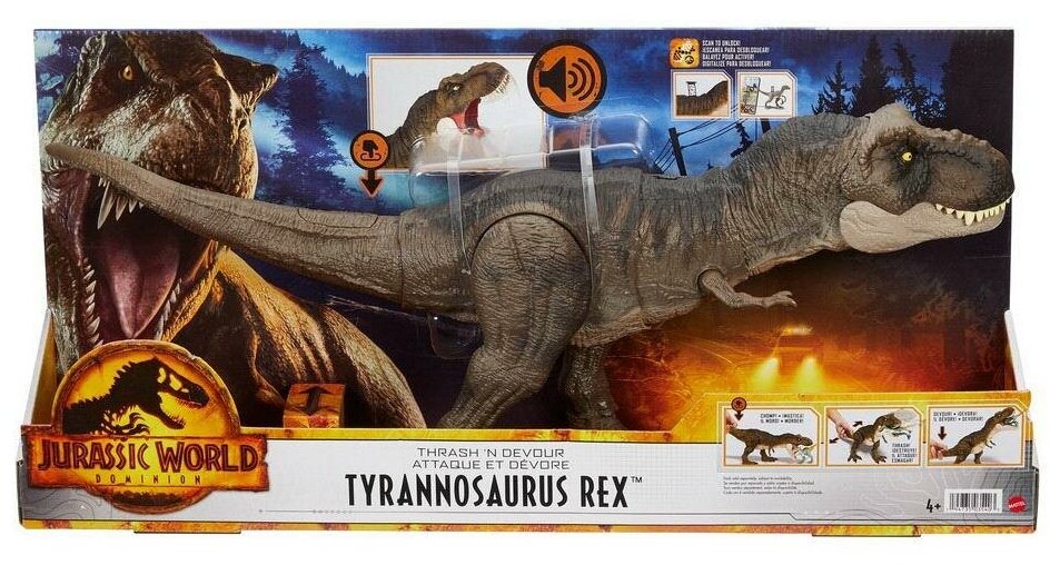 Фигурка Mattel Jurrasic World Хищный свирепый Ти-Рекс HDY55