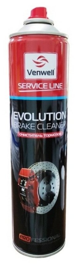 Очиститель тормозной системы Venwell Evolution Brake cleaner 0.6 л баллончик 1 - фотография № 3