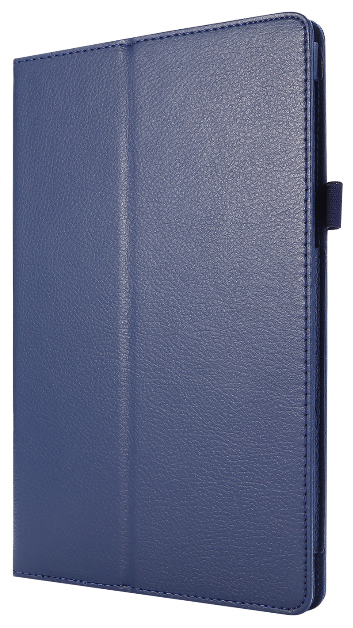 Чехол-обложка для Lenovo Tab M10 + Plus TB-X606F/M с мульти-подставкой синий кожаный