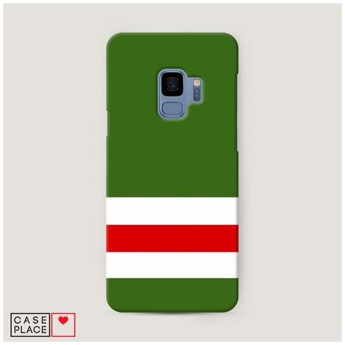 фото Чехол пластиковый samsung galaxy s9 флаг чечни 1 case place
