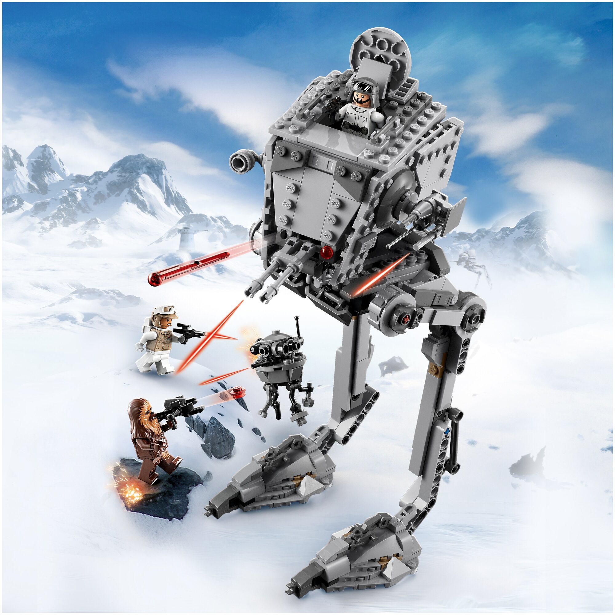 Конструктор Lego Star Wars AT-ST на Хоте, - фото №14