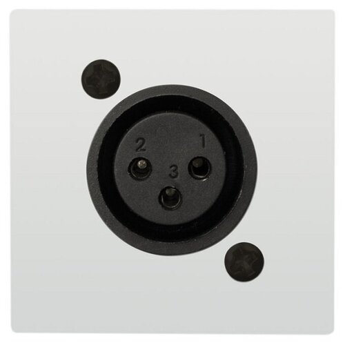 Audac CP45XLFS/W панель подключения без пайки XLR-F размера D стандарта 45 х 45 мм, цвет белый