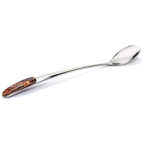Ложка Латте нержавеющая сталь янтарь