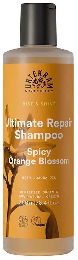 Urtekram Шампунь для максимального восстановления волос Пряный цветок апельсина 250 мл