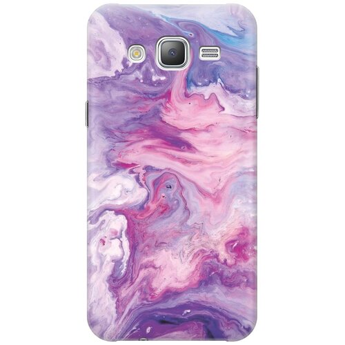фото Силиконовый чехол на samsung galaxy j5 (2015) / самсунг джей 5 2015 с принтом "purple marble" gosso
