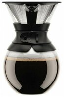 Кофейник кемекс Bodum Pour Over с многоразовым сито-фильтром, 1л, 11571-01S