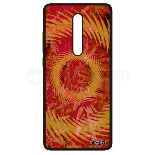 фото Красивый чехол для телефона // xiaomi redmi k20 // "мандала спираль" узор кольцо, utaupia, красный
