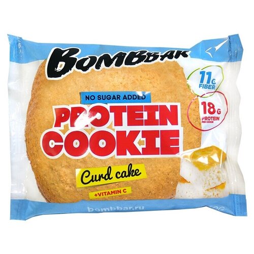 Печенье BOMBBAR Протеиновое, 60 г, 20 мл, творожный кекс