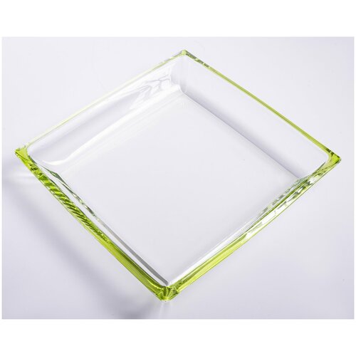 Блюдо сервировочное с квадратной формы, стекло, Китай, 2000-2020 гг.