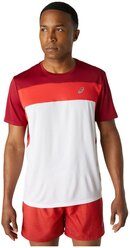 Футболка Беговая Asics Race Ss Top Brilliant White/Burgundy (Us: l)