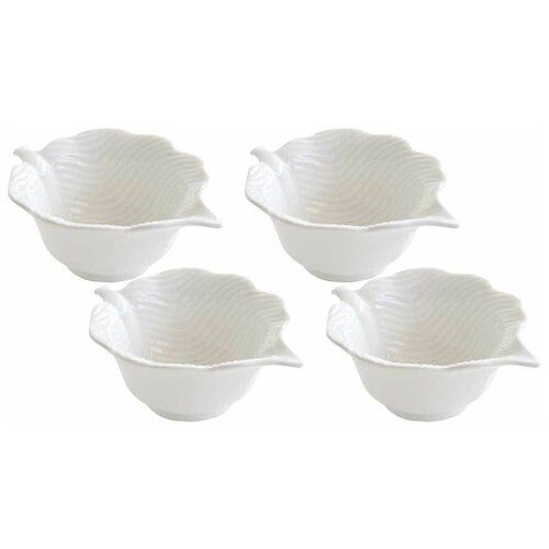 Набор из 4-х белых салатников Мадагаскар Размер: 10,5 см Easy Life (Nuova R2S)