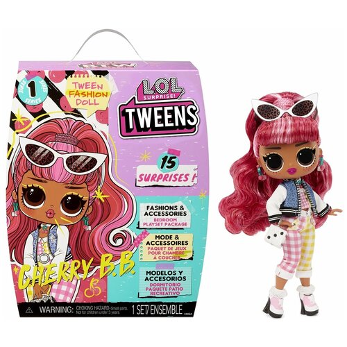 кукла l o l surprise tweens fashion doll cherry bb 16 5 см 576709 красный Кукла L.O.L. Surprise Tweens Doll- Cherry B.B, 576709