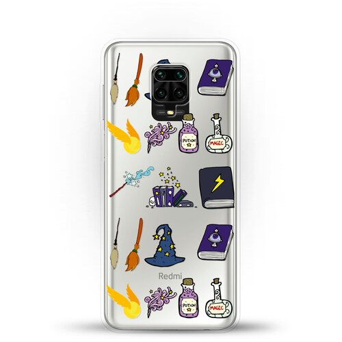 фото Силиконовый чехол узор hp на xiaomi redmi note 9s andy & paul