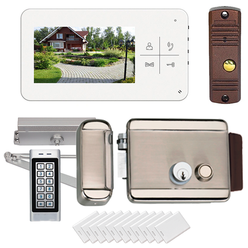 фото Комплект системы контроля доступа tantos lumi kit № 8 (электромеханический замок/ кодонаборная панель/ доводчик/ питание)