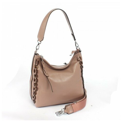 фото Сумка женская натуральная кожа gu 2033-8868, 1отд+карм/перег, плечевой ремень, какао 237959 аделия