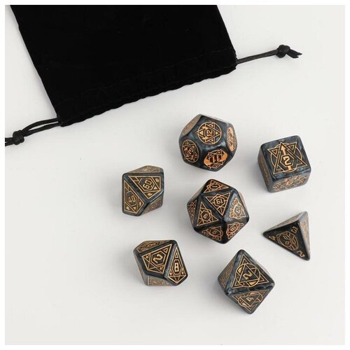 Набор кубиков для D and D (Dungeons and Dragons, ДнД), серия: D and D, 'Топаз', 7 шт набор волшебные грани 14 пирамиды 4 в 1 наборе
