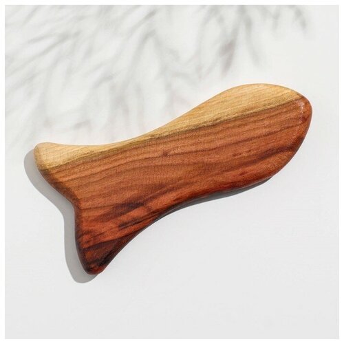 Пластина -скребок для массажа Гуаша рыбка 10х5см слива 48500₽