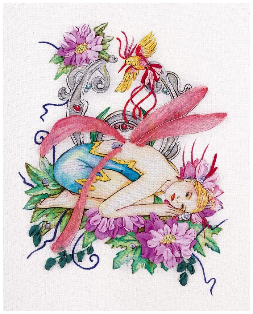 Набор для вышивания PANNA Живая картина JK-2042 Фея цветов 18 х 22 см