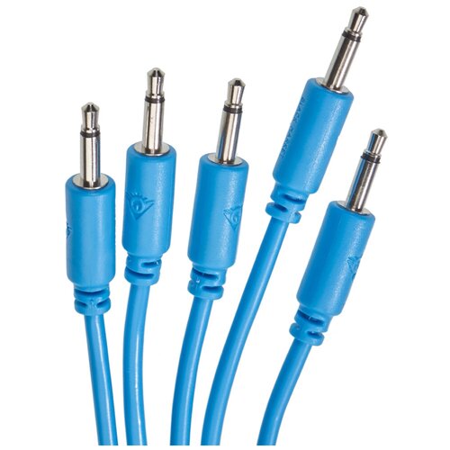 Black Market Modular patchcable 5-Pack 100 cm blue