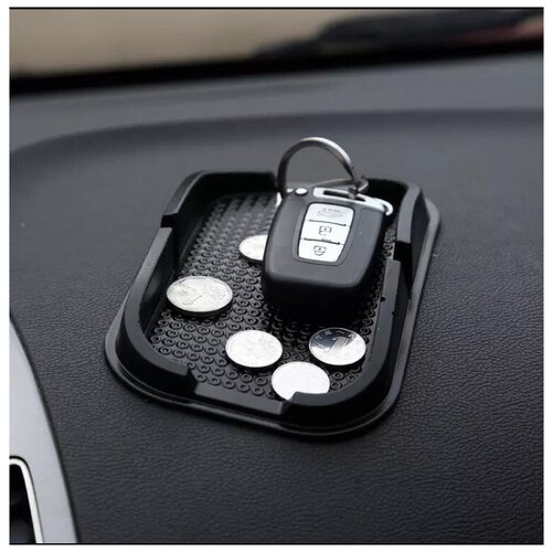 Автомобильный держатель для телефона на панель / Противоскользящий коврик для смартфона и мелочей