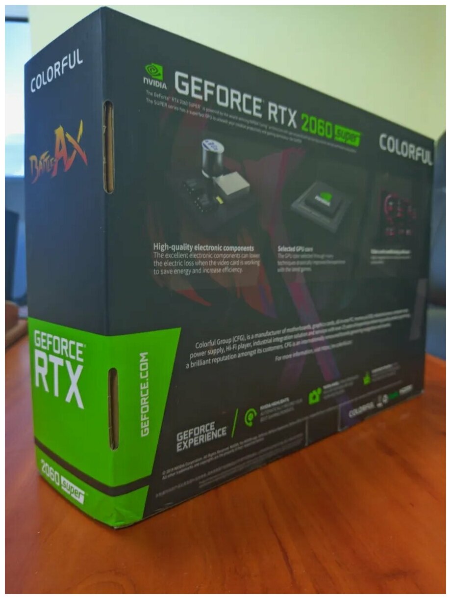 Видеокарта Colorful GeForce RTX 2060 SUPER 8 ГБ (44Mh), Retail