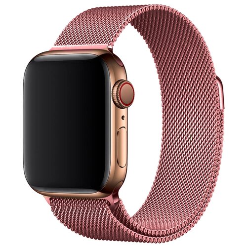 фото Металлический ремешок для часов apple watch ( вотч) series 1-6 42-44 mm миланская петля (milanese loop) (лиловый) pastila