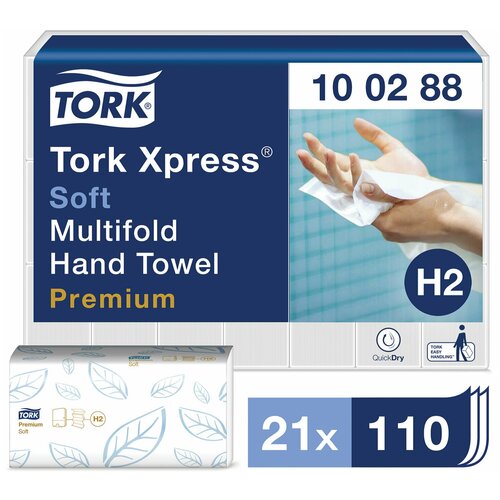 полотенца бумажные tork universal 1 слойные 250 шт Полотенца бумажные 110 штук, TORK (Система H2) Premium, комплект 21 штука, 2-слойные, белые, 21 34, Interfold, 100288 В заказе: 1 шт.