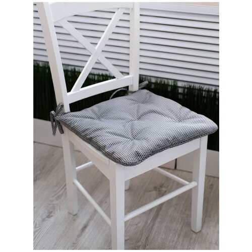 Подушка для сидения квадратная, текстиль, хлопок/пэ, принт, 40*40 см, 1 штука
