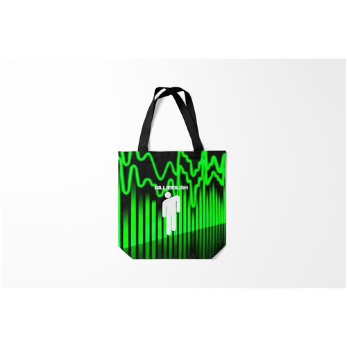 фото Сумка-шоппер / 40х40 см / разная музыка / billie eilish ellish burnettie