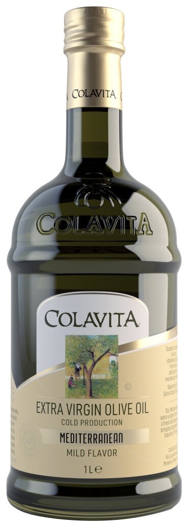 Масло оливковое нерафинированное высшего качества Colavita E. V. "Mediterranean" 1 литр