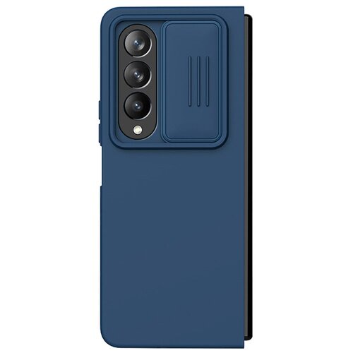 Чехол для телефона Samsung Galaxy Z Fold 4 5G Nillkin CamShield Silky Silicone Case midnight blue силиконовый с защитой камеры