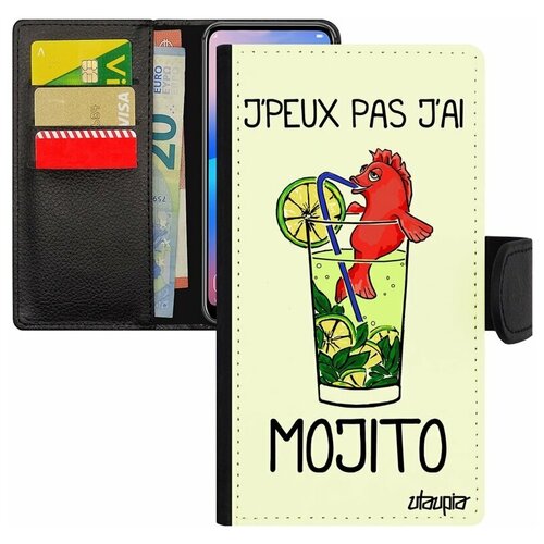 фото Чехол-книжка на телефон iphone 8, "не могу - у меня мохито!" юмор пиво utaupia