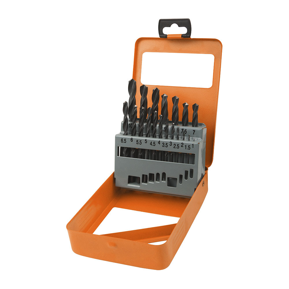фото Набор спиральных сверл по металлу WOKIN, HSS, 1-10 мм, 19 шт (751019)