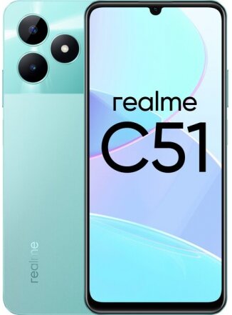 Мобильный телефон Realme C51 4/128 ГБ RU, зеленый