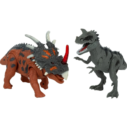 Роботы Kiddiedrive KiddiePlay 12625 Динозавр-Трицератопс и Карнотавр свет и звук