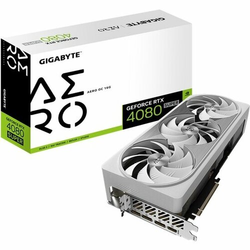 Видеокарта Gigabyte GeForce RTX 4080 SUPER AERO OC 16G видеокарта gigabyte nvidia geforce rtx 4080 aero 16384mb