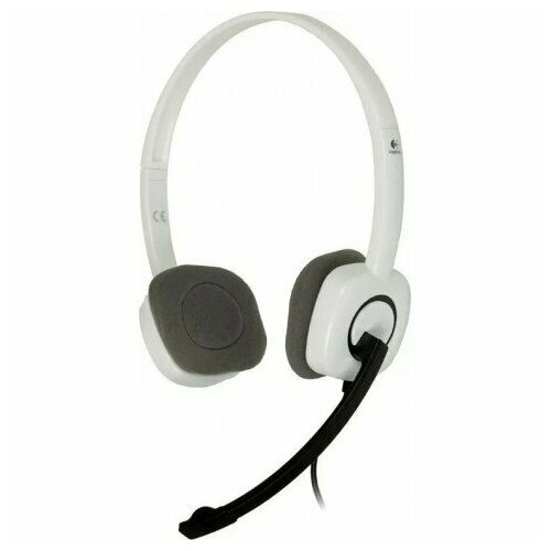 Наушники с микрофоном Logitech H150 белыйчерный 18м накладные оголовье 981-000453 340700₽
