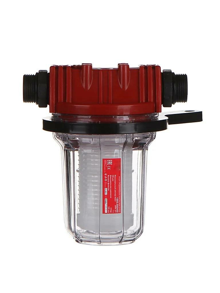 фото Фильтр предварительной очистки, Elitech, 8 бар, 3000 л/ч, 1 л