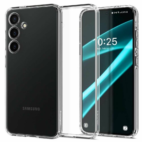 Чехол Spigen на Samsung Galaxy S24 Plus (ACS07323) Liquid Crystal / Спиген чехол для Галакси С24 Плюс силиконовый, противоударный, с защитой камеры, прозрачный чехол капсула spigen для huawei mate 20 lite liquid crystal кристально прозрачный l35cs25066