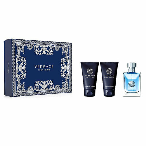 Versace Versace pour Homme набор (туал. вода 50 мл. + шампунь 50 мл. + бальзам после бритья 50 мл.)