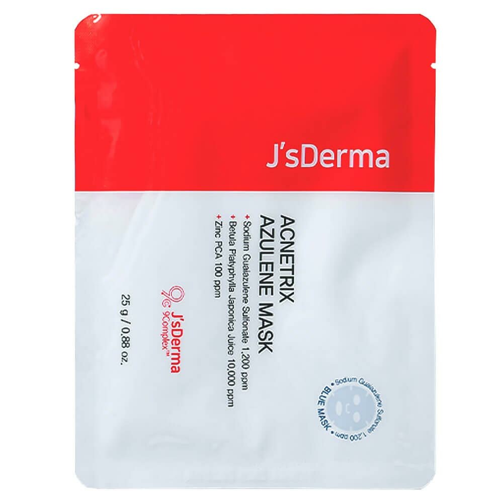 Успокаивающая маска с азуленом JsDerma Acnetrix Azulene Mask 25g