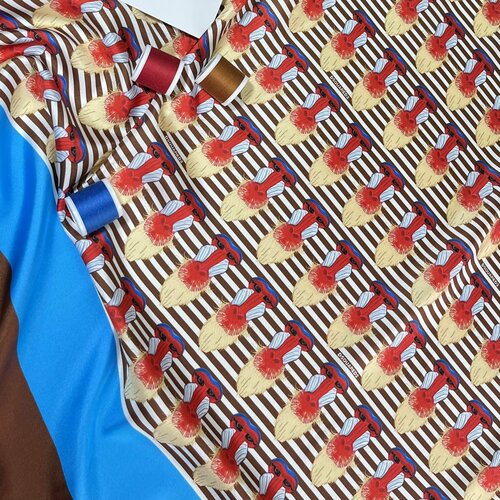 Твиловый шелк/100% шелк/100 см*139 см/Италия