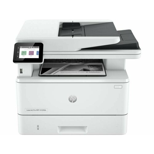МФУ лазерное HP LaserJet Pro 4103fdn белый 8179000₽