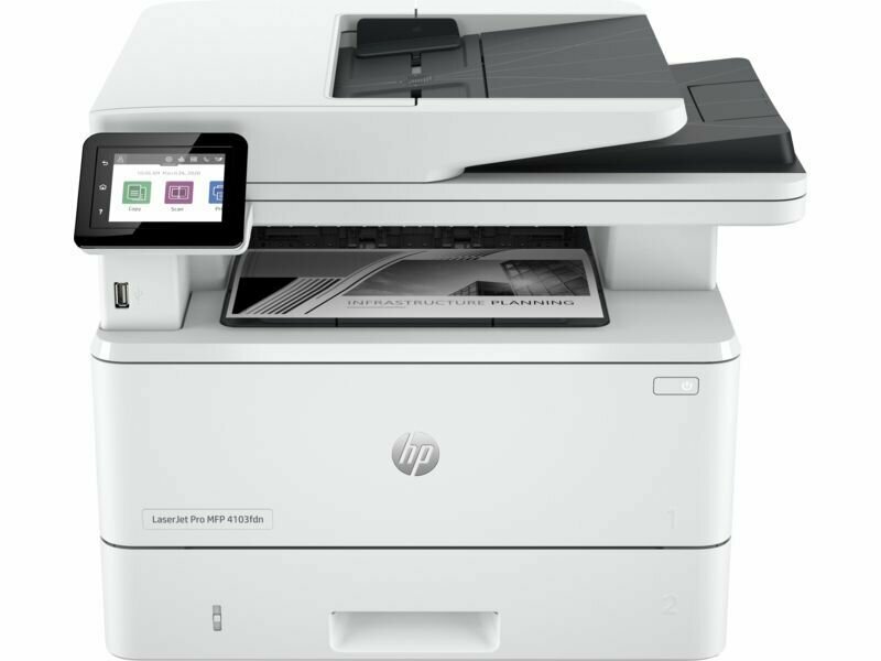 МФУ лазерный HP LaserJet Pro M4103fdn (A4,1200dpi,38ppm, 512Mb,1200MHz)