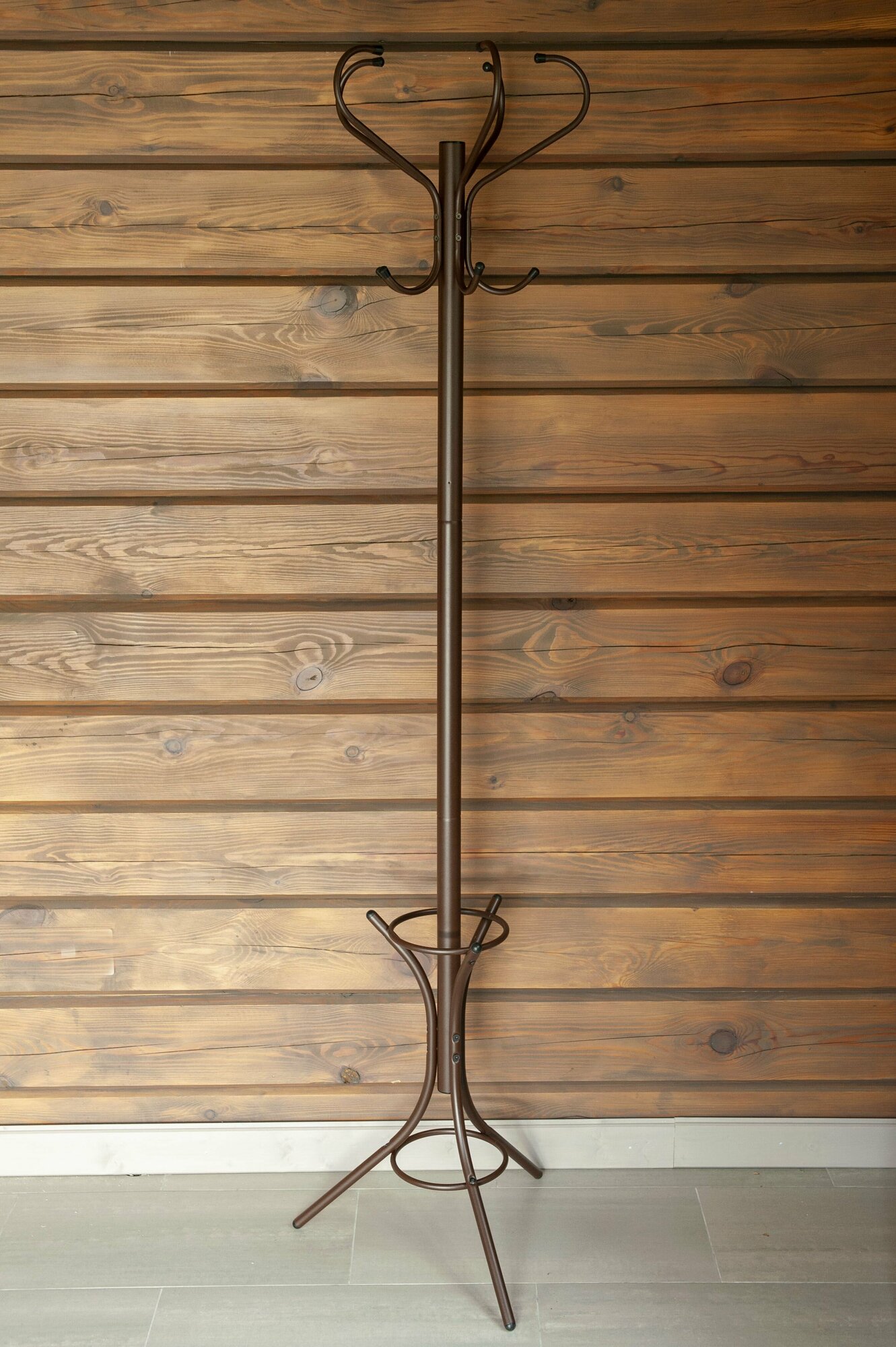 Вешалка-стойка напольная Hesby Сlothes hanger 9 коричневый муар