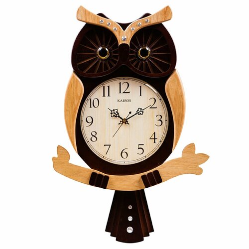 KAIROS KA018 интерьерные настенные часы в виде филина